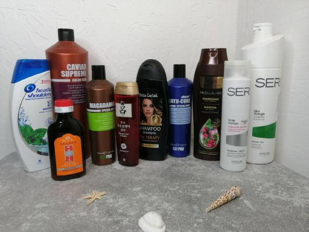 La mia modesta collezione di shampoo