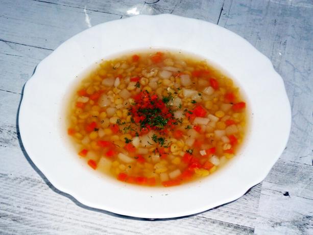 zuppa di piselli magra