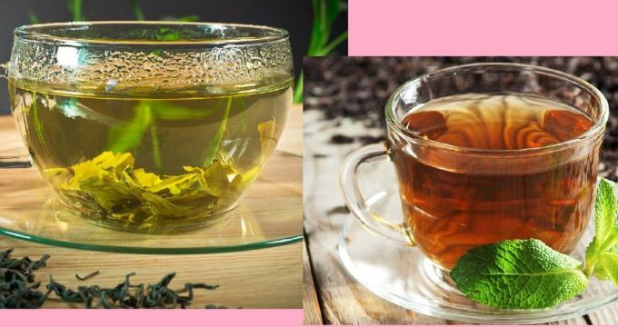 Nero e tè verde